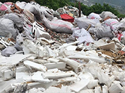 拆装垃圾物料图 装修垃圾分选生产线