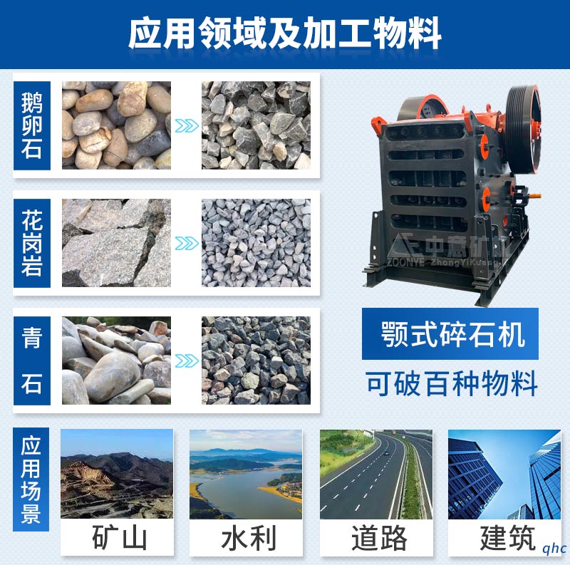 天博破碎机生产成品料粒型优、针片状含量少