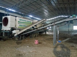 东莞装修垃圾处理设备投产 天博移动破碎机小体积大作为