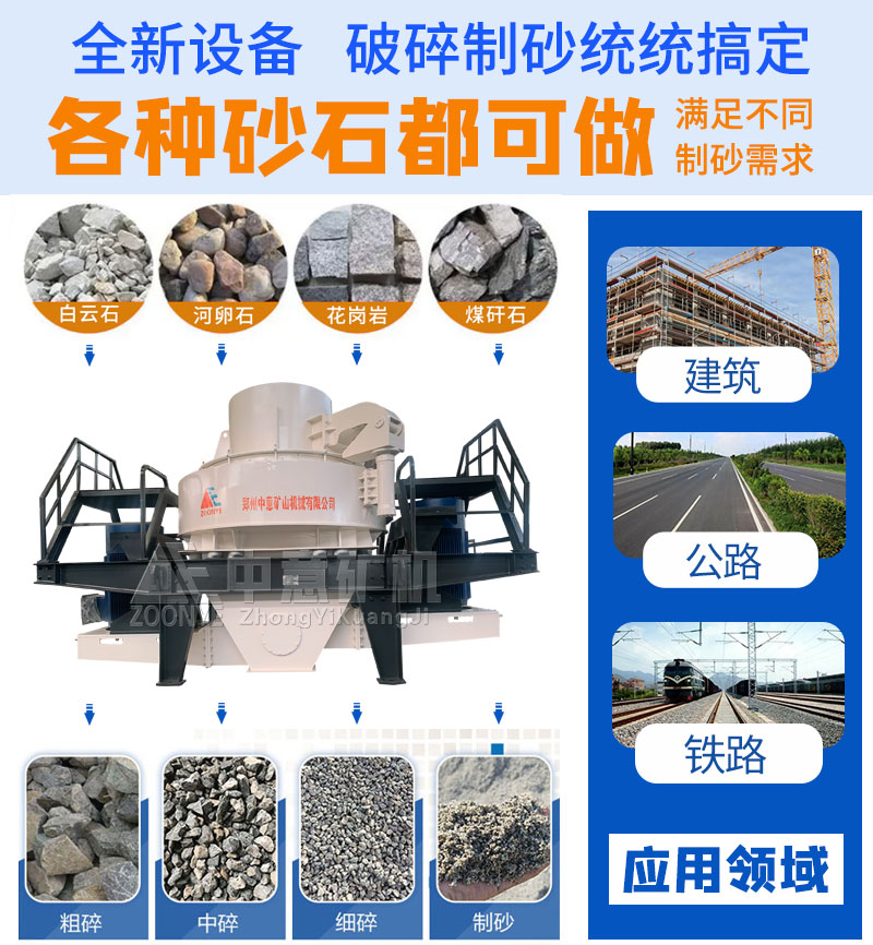 天博制砂机可破碎物料