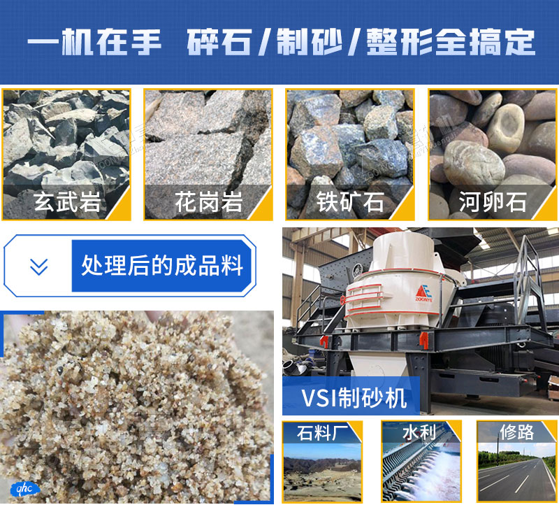 天博制砂机适用物料