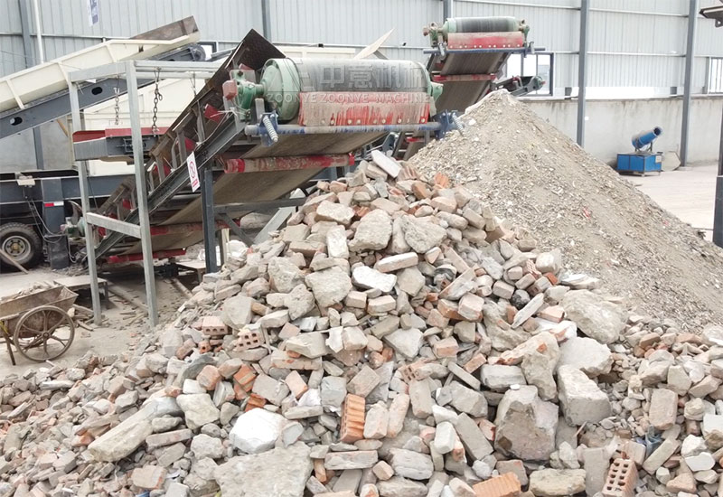分选出的建筑骨料 分选出的建筑骨料