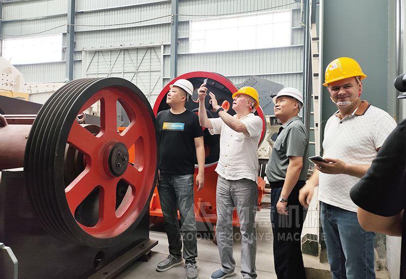 在车间给客户讲解设备 在车间给客户讲解设备