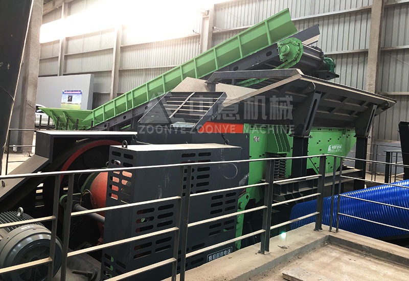 颚式破碎机+振动给料机+链板输送机 颚式破碎机+振动给料机+链板输送机