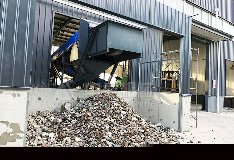 分选出的再生骨料